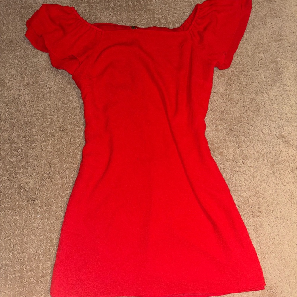 Betsey Johnson Lightweight Red Shift Dress Size 10